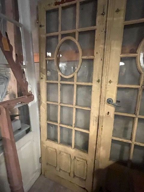 Antieke deuren facet glas - Antieke deuren en binnendeuren met panelen - van antieke oude binnendeuren, luike - Benko
