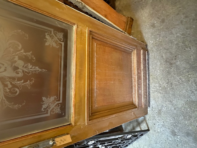 Antieke geëtste deur