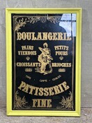Antieke reclame glas
