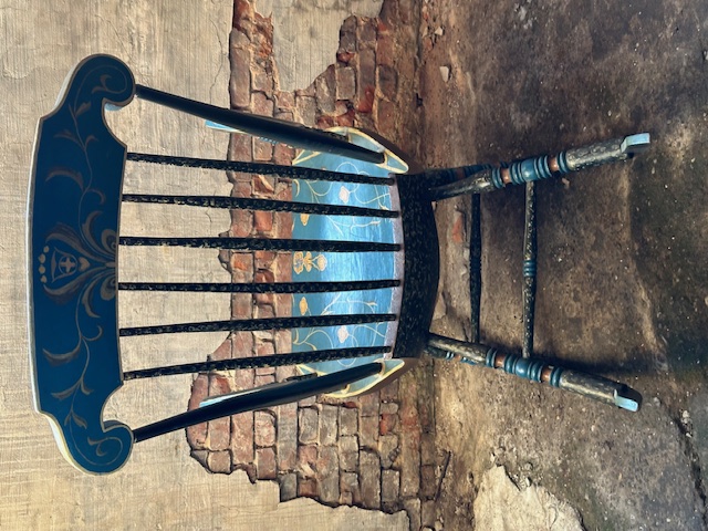 Antieke Zweedse schommelstoel