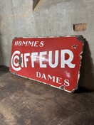 Oud emaille bord