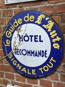 Oud emaille bord
