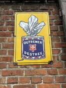 Oud emaille bord