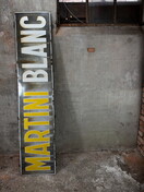 Oud emaille bord martini